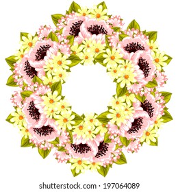 Abstract flower background with place for your text