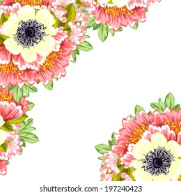 Abstract flower background with place for your text