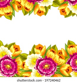 Abstract flower background with place for your text