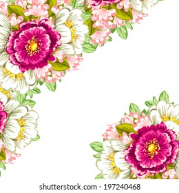 Abstract flower background with place for your text