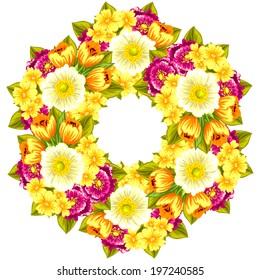 Abstract flower background with place for your text