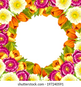 Abstract flower background with place for your text