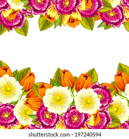 Abstract flower background with place for your text