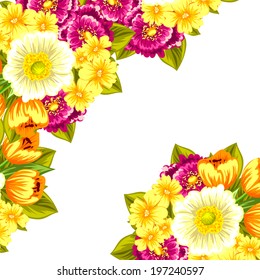 Abstract flower background with place for your text