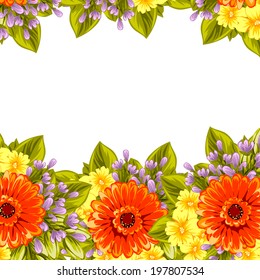 Abstract flower background with place for your text