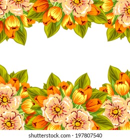 Abstract flower background with place for your text