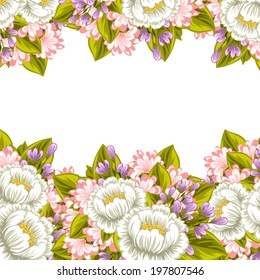 Abstract flower background with place for your text