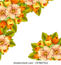 Abstract flower background with place for your text