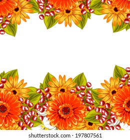 Abstract flower background with place for your text