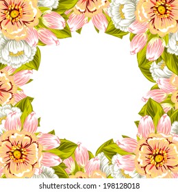 Abstract flower background with place for your text