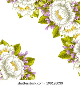 Abstract flower background with place for your text