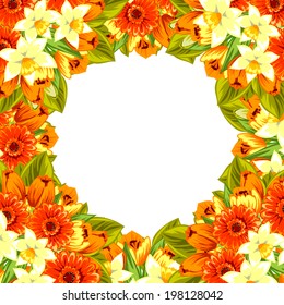 Abstract flower background with place for your text