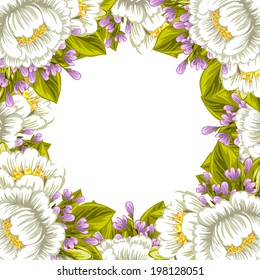 Abstract flower background with place for your text