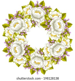 Abstract flower background with place for your text