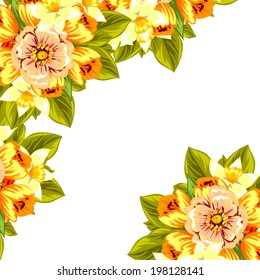 Abstract flower background with place for your text