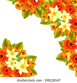 Abstract flower background with place for your text