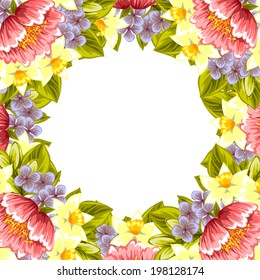 Abstract flower background with place for your text