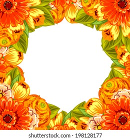 Abstract flower background with place for your text