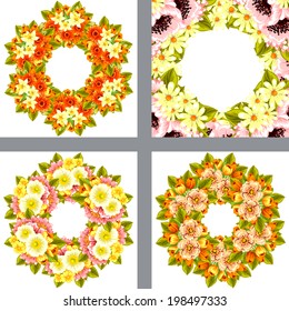 Abstract flower background with place for your text