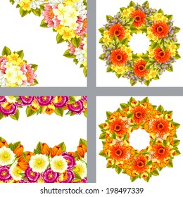 Abstract flower background with place for your text