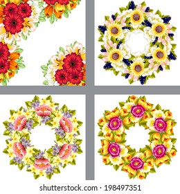 Abstract flower background with place for your text