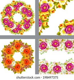 Abstract flower background with place for your text