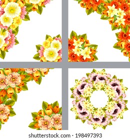 Abstract flower background with place for your text