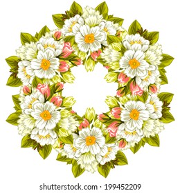 Abstract flower background with place for your text