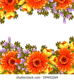 Abstract flower background with place for your text