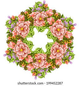 Abstract flower background with place for your text