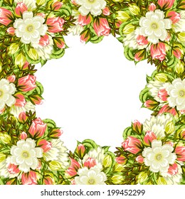 Abstract flower background with place for your text