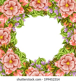 Abstract flower background with place for your text