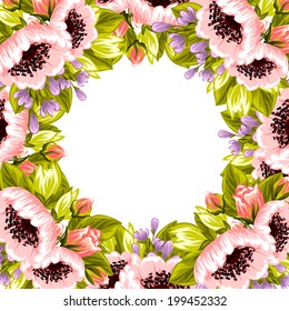 Abstract flower background with place for your text
