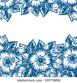 Abstract flower background with place for your text