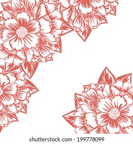 Abstract flower background with place for your text
