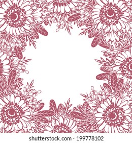 Abstract flower background with place for your text