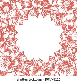 Abstract flower background with place for your text
