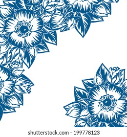Abstract flower background with place for your text