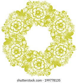 Abstract flower background with place for your text