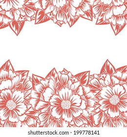 Abstract flower background with place for your text