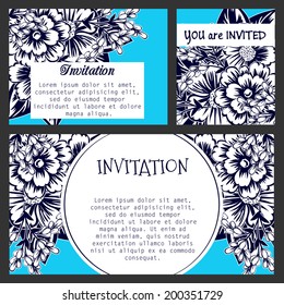 Abstract flower background with place for your text