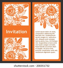 Abstract flower background with place for your text