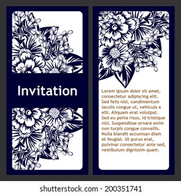 Abstract flower background with place for your text