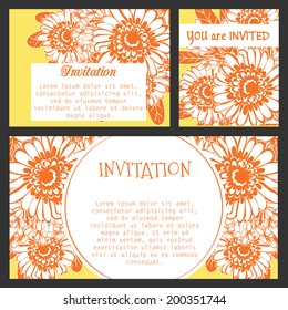 Abstract flower background with place for your text