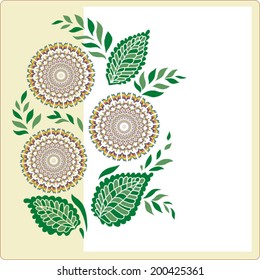 Abstract flower background with place for your text