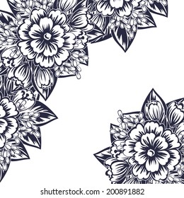 Abstract flower background with place for your text