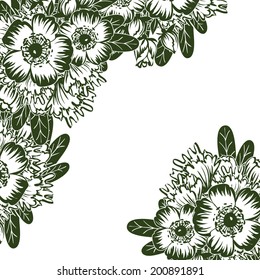 Abstract flower background with place for your text