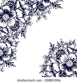 Abstract flower background with place for your text