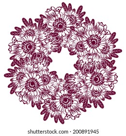 Abstract flower background with place for your text