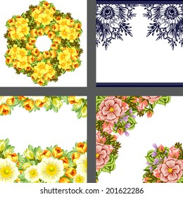 Abstract flower background with place for your text